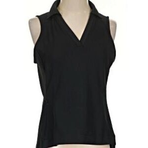 Athleta Women’s Everyday Black Pocket Golf Pull Over Sleeveless Polo Size XXS